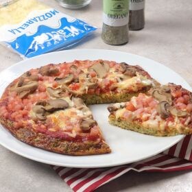 receta base de pizza de brócoli