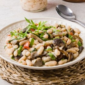 receta salteado de alubias blancas con verduras