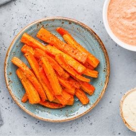 receta zanahorias asadas con salsa de garbanzos