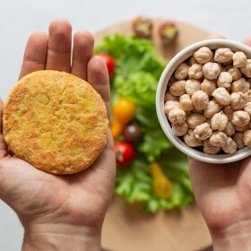 receta hamburguesa de garbanzos