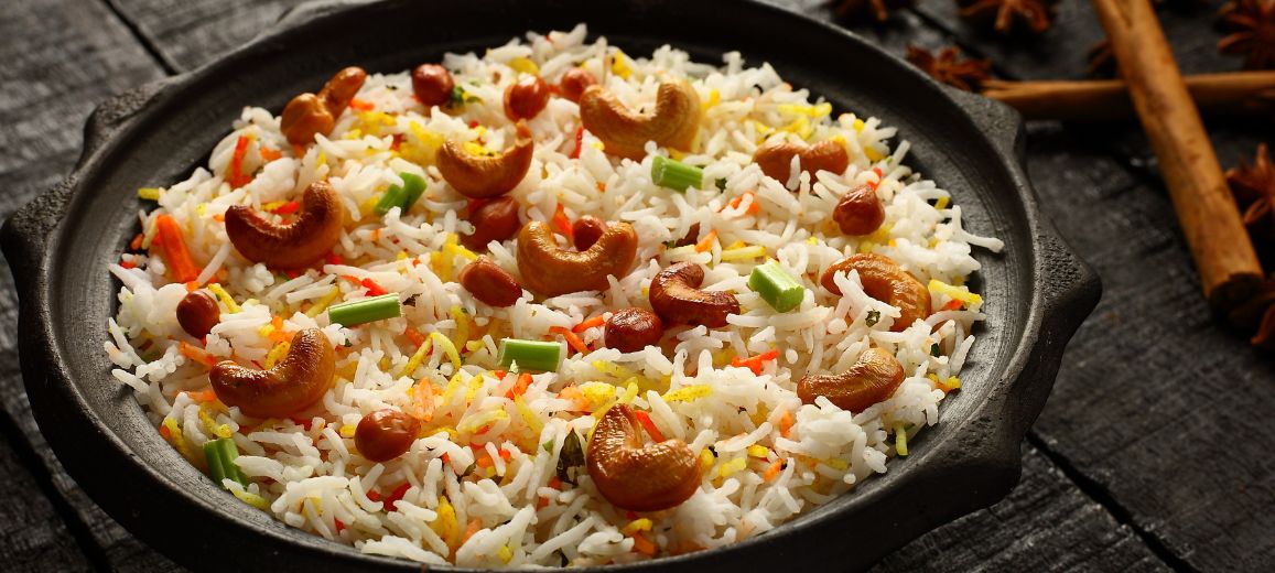 receta arroz con verduras y anacardos