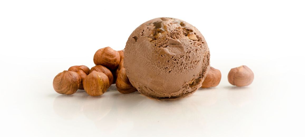 receta helado de avellanas