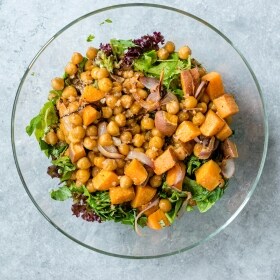 receta ensalada de garbanzos y boniato