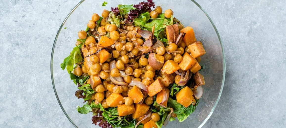 receta ensalada de garbanzos y boniato