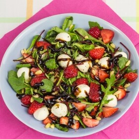 receta ensalada de fresas