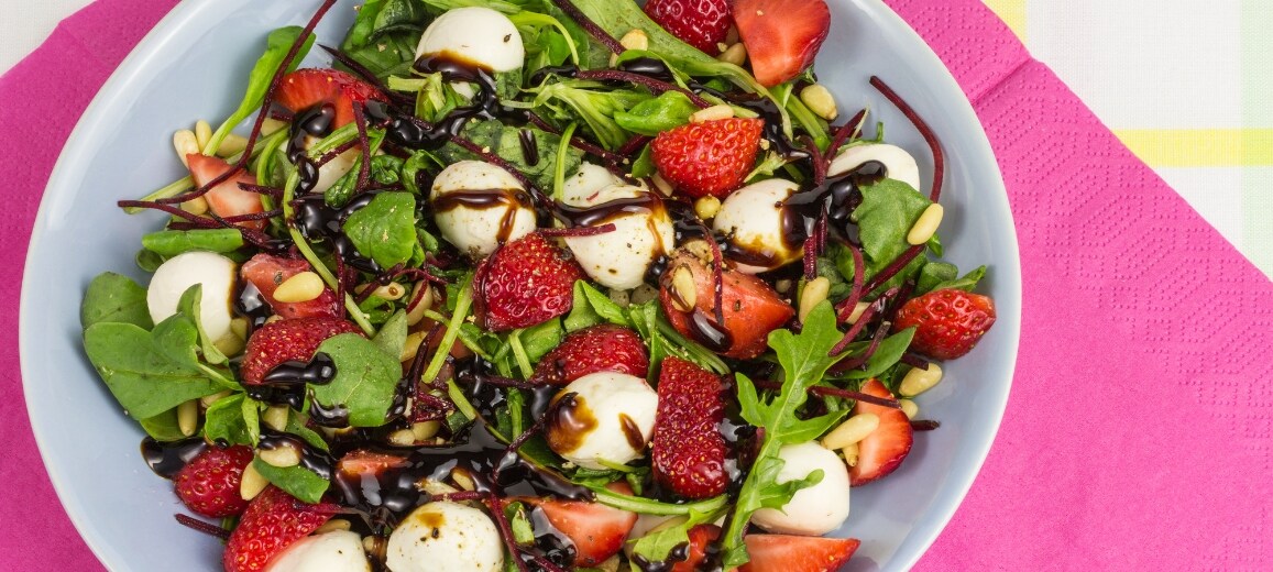 receta ensalada de fresas