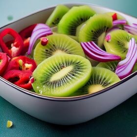 receta guarnición cítrica de kiwi