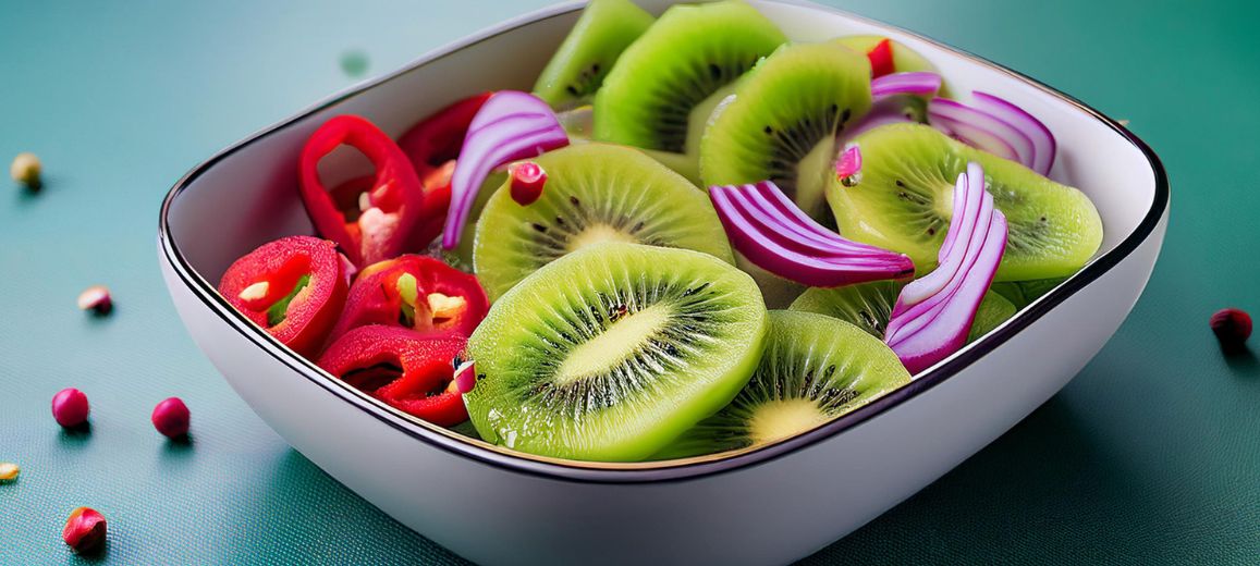 receta guarnición cítrica de kiwi
