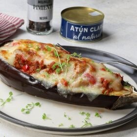receta berenjenas rellenas de atún
