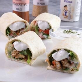 receta shawarma de pollo