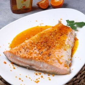 receta salmón con reducción de mandarina