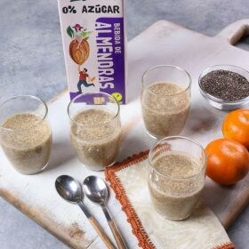 receta pudín de mandarina con chía