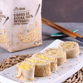 receta makis dulces de avena y fruta