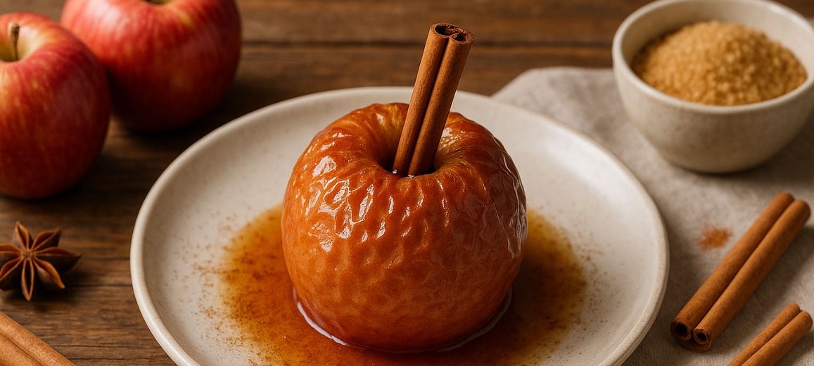 receta manzana al horno con canela
