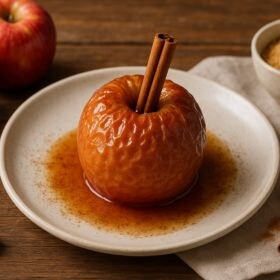 receta manzana al horno con canela