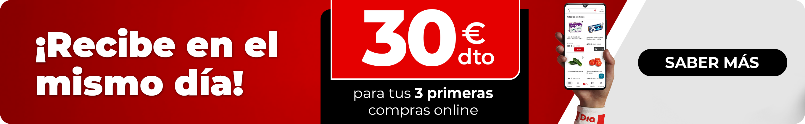 Hasta 30€ de descuento en tus primeras compras online en Dia.es
