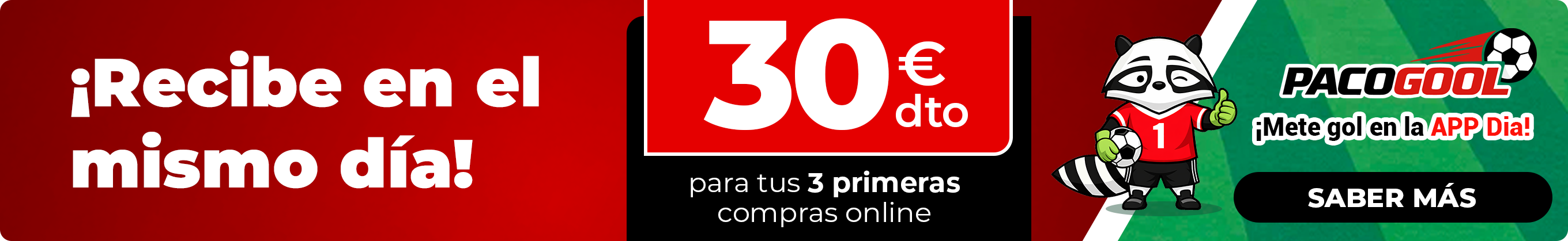 Hasta 30€ en tus primeras compras online