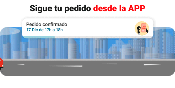 Sigue tu pedido desde la APP