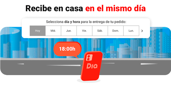Recibe en casa en el mismo día
