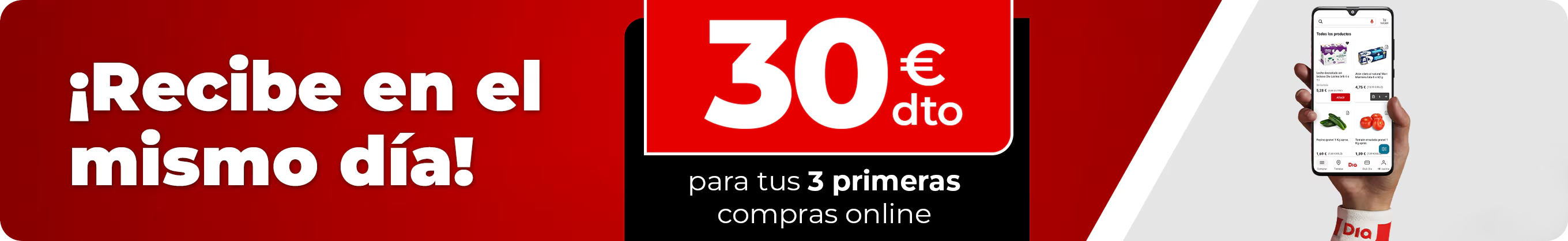 Hasta 30€ en tus primeras compras online