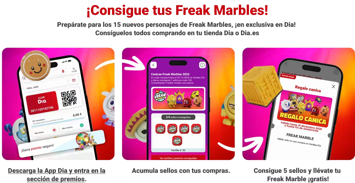 ¡Consigue tus Freak Marbles! ¡Consigue tus Freak Marbles!