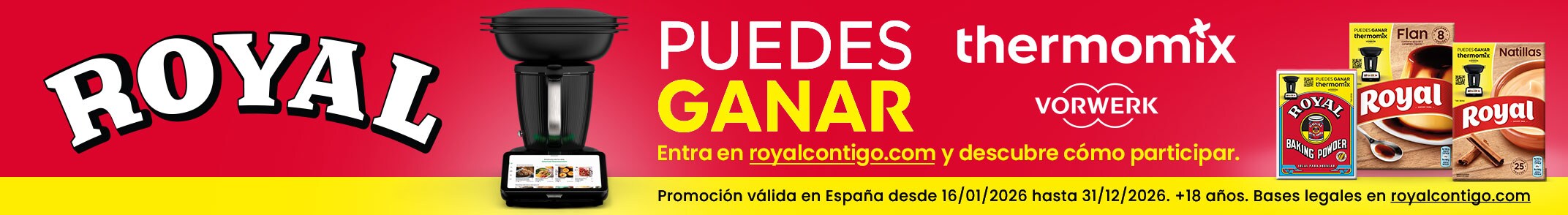 Puedes ganar una thermomix con Royal y Dia Puedes ganar una thermomix con Royal y Dia