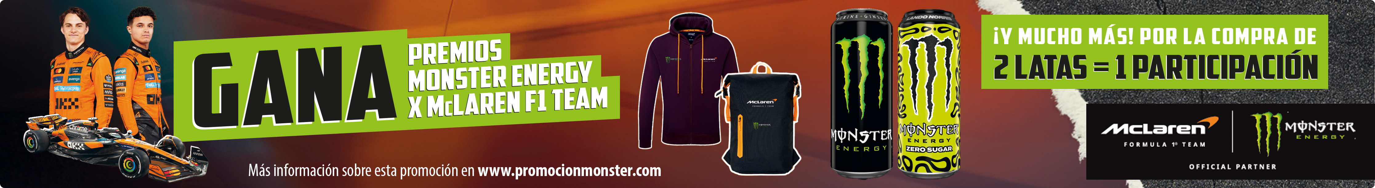 Gana premios Monster Energy x McLaren F1 Team
