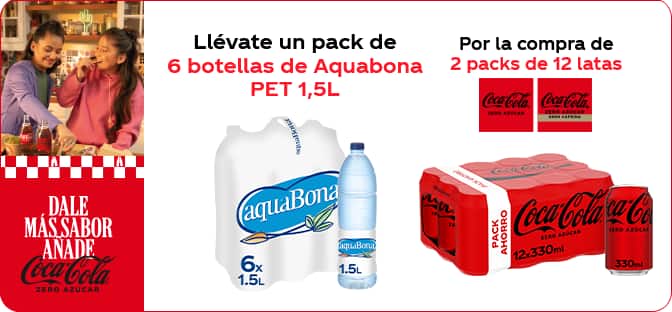 Promociones Combo CocaCola Aquabona en Dia.es