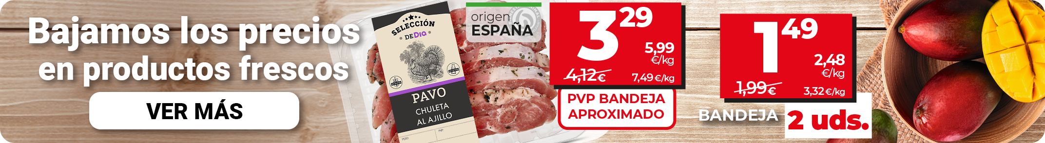 Ofertas en productos frescos Dia.es