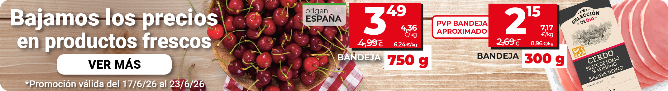 Ofertas en productos frescos Dia.es