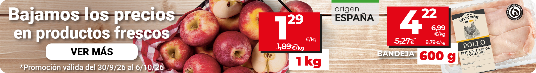 Ofertas en productos frescos Dia.es