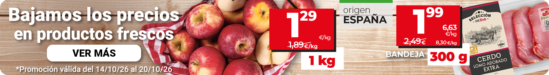 Ofertas en productos frescos Dia.es