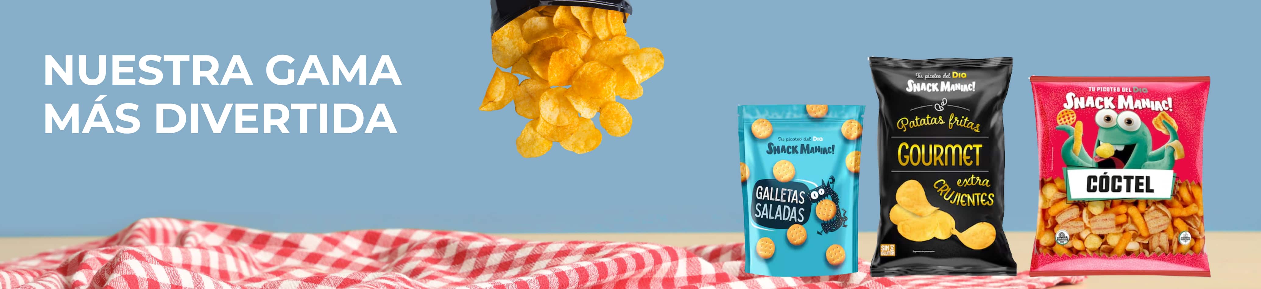 Snacks, patatas, pipas con sal, palomitas. En Dia.es tenemos todo lo necesario para tus encuentros con amigos, cumpleaños infantiles, celebraciones y mucho más. Los aperitivos más deliciosos solo en Dia.