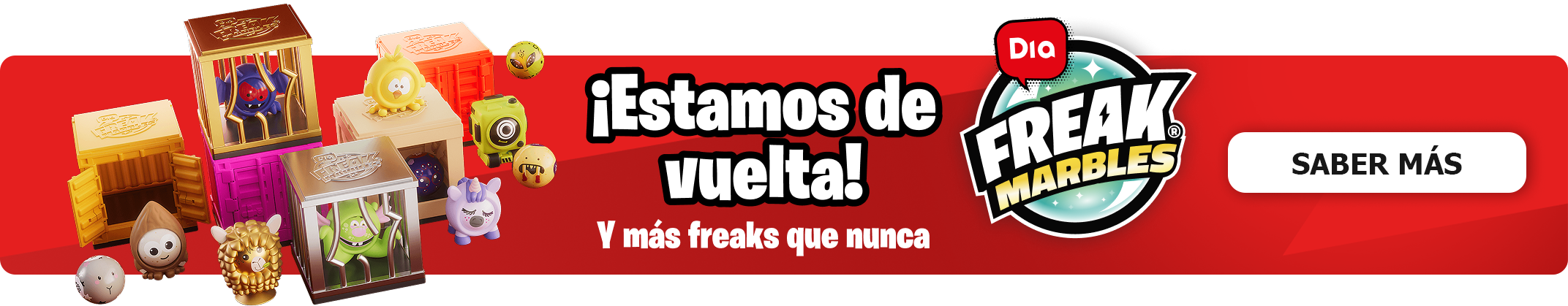 ¡Consigue tus Freak Marbles en Dia.es!