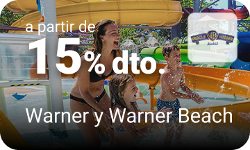 Beneficio empresa amiga Parque Warner Madrid CLUB Dia