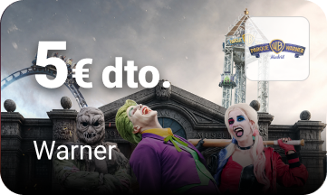 Beneficio empresa amiga Parque Warner Madrid CLUB Dia