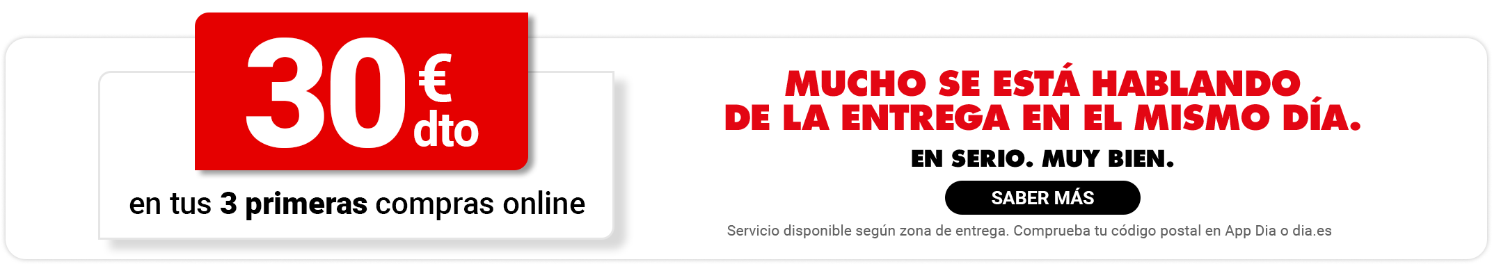 30€ de descuento en tus 3 primeras compras online 30€ de descuento en tus 3 primeras compras online