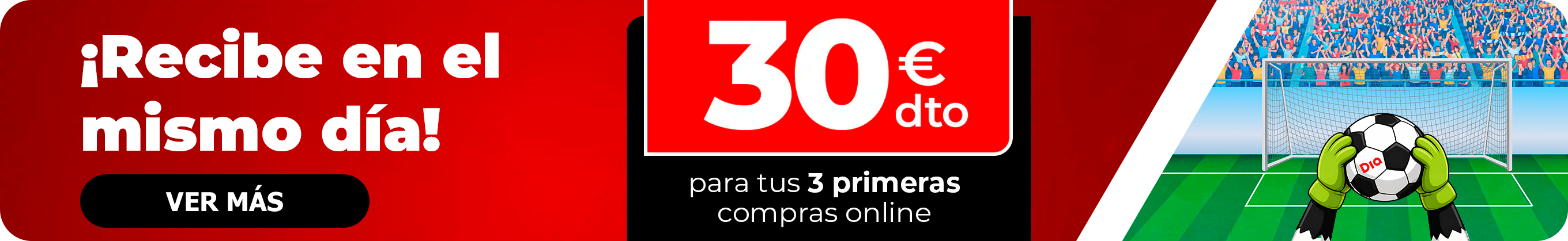 30€ de descuento para tus 3 primeras compras online