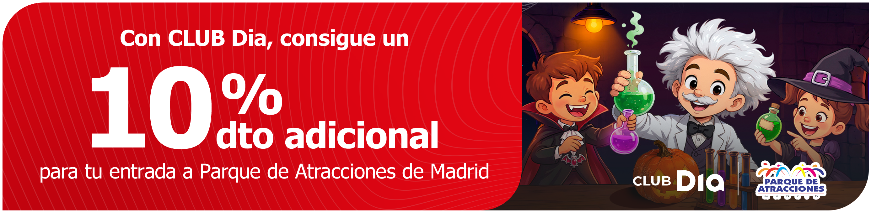 CLUB Dia te hace disfrutar con Parque de Atracciones de Madrid