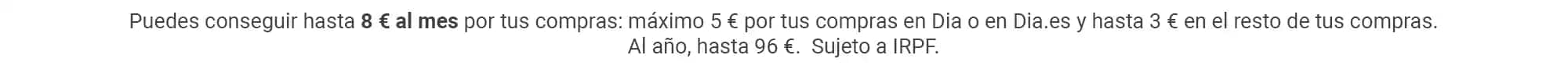 Puedes conseguir hasta 8 € al mes por tus compras