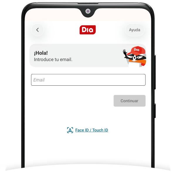 Identifícate desde la APP Dia o en Dia.es