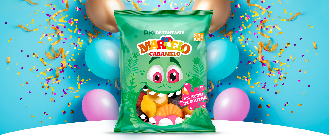 Golosinas fruta tropical con 8% zumo