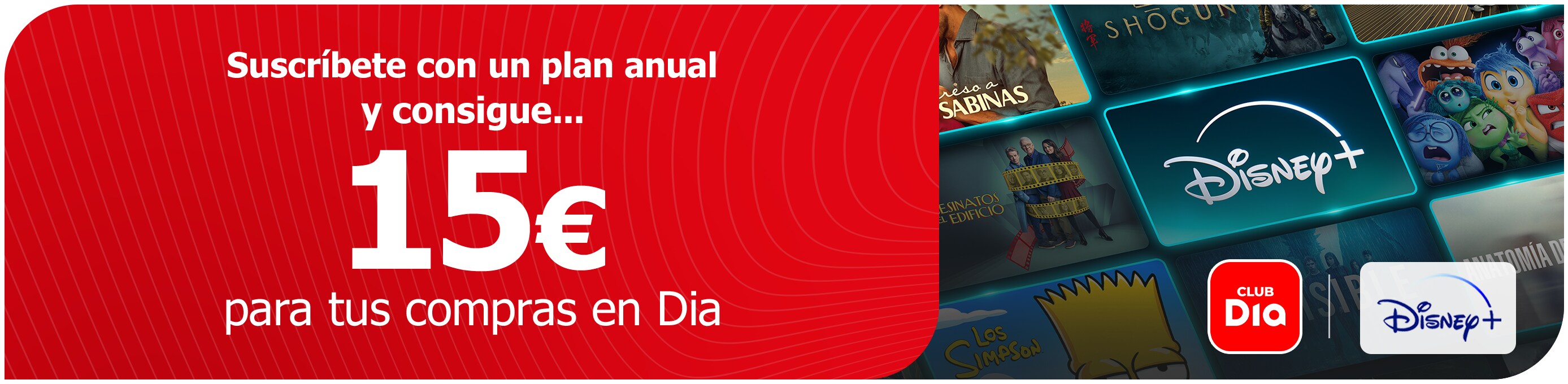 Consigue tu cupón descuento para dia.es con Disney+