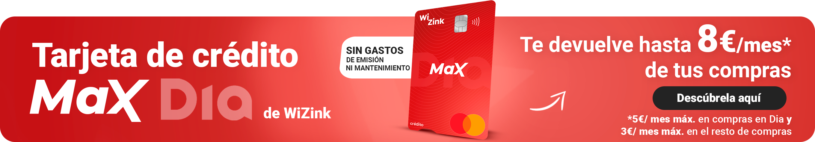 Consulta más información sobre la tarjeta MaxDia 