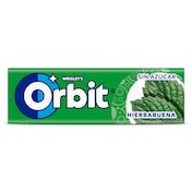 Chicles sabor hierbabuena sin azúcar Orbit 14 g