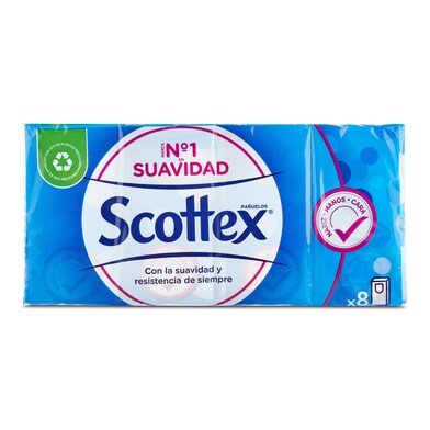 Pañuelos tres capas SCOTTEX PAQUETE 10 UD-1 Pañuelos tres capas SCOTTEX PAQUETE 10 UD-1