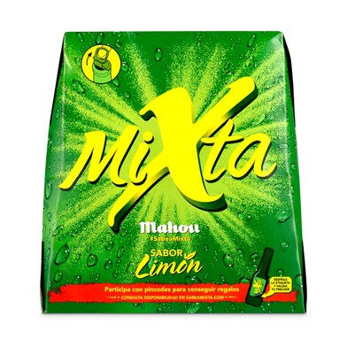 Cerveza con limón MAHOU MIXTA pack 6 unidades BOTELLA 1.5 LT-1 Cerveza con limón MAHOU MIXTA pack 6 unidades BOTELLA 1.5 LT-1