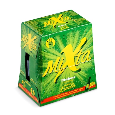 Cerveza con limón MAHOU MIXTA pack 6 unidades BOTELLA 1.5 LT-0