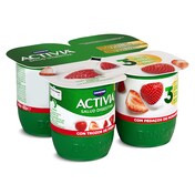 Bífidus con fresa Activia pack 4 x 120 g