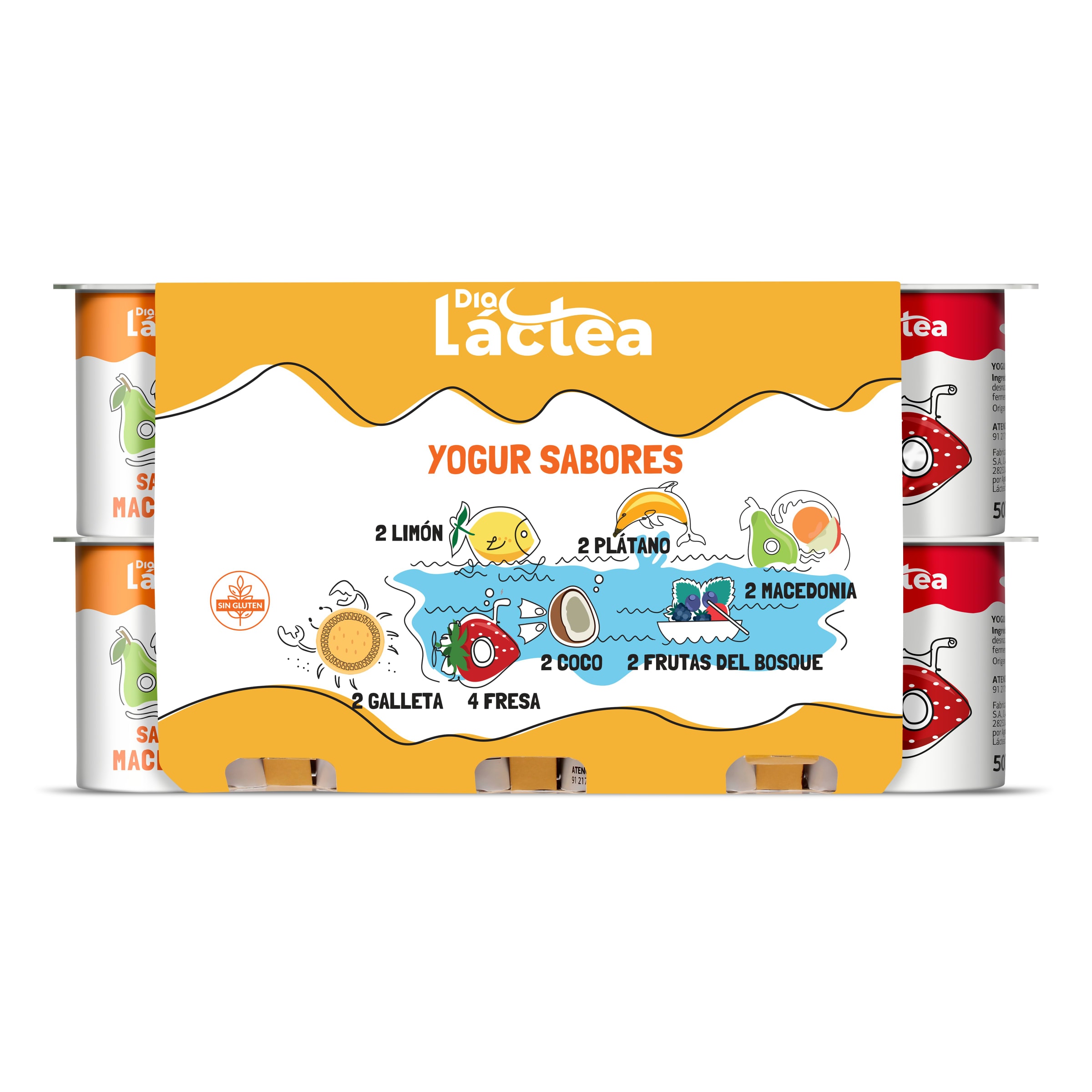 Yogur sabores Dia Láctea 16 x 125 g